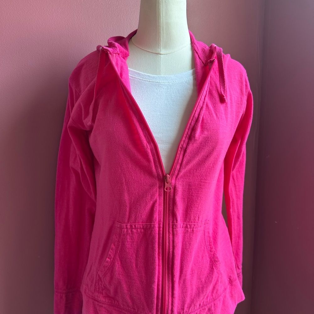 Hanes Women's Pink Zip-Up Hoodie